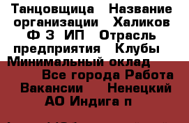 Танцовщица › Название организации ­ Халиков Ф.З, ИП › Отрасль предприятия ­ Клубы › Минимальный оклад ­ 100 000 - Все города Работа » Вакансии   . Ненецкий АО,Индига п.